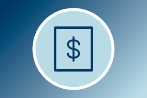 financial counseling icon showing a dollar sign